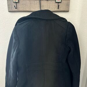 J. Crew Men's Black Pea Coat